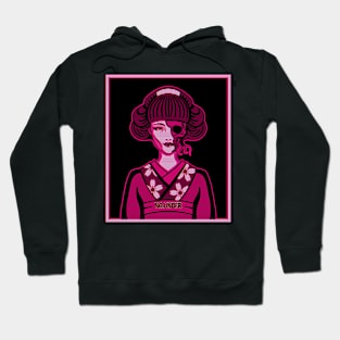 Horror geisha, dead geisha, terror geisha violet Hoodie